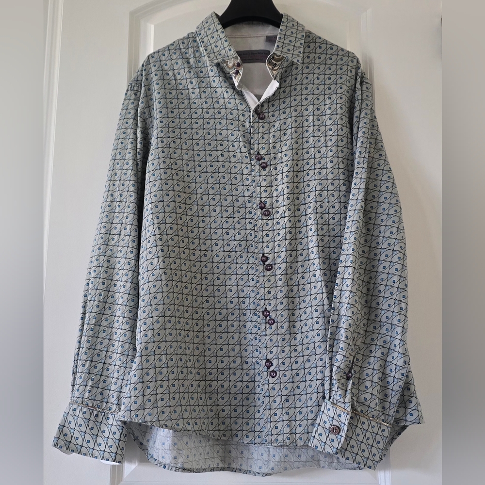 Vintage Embroidered Beatles Lennon McCartney Long Sleeve Button Mens XL‎ 1992